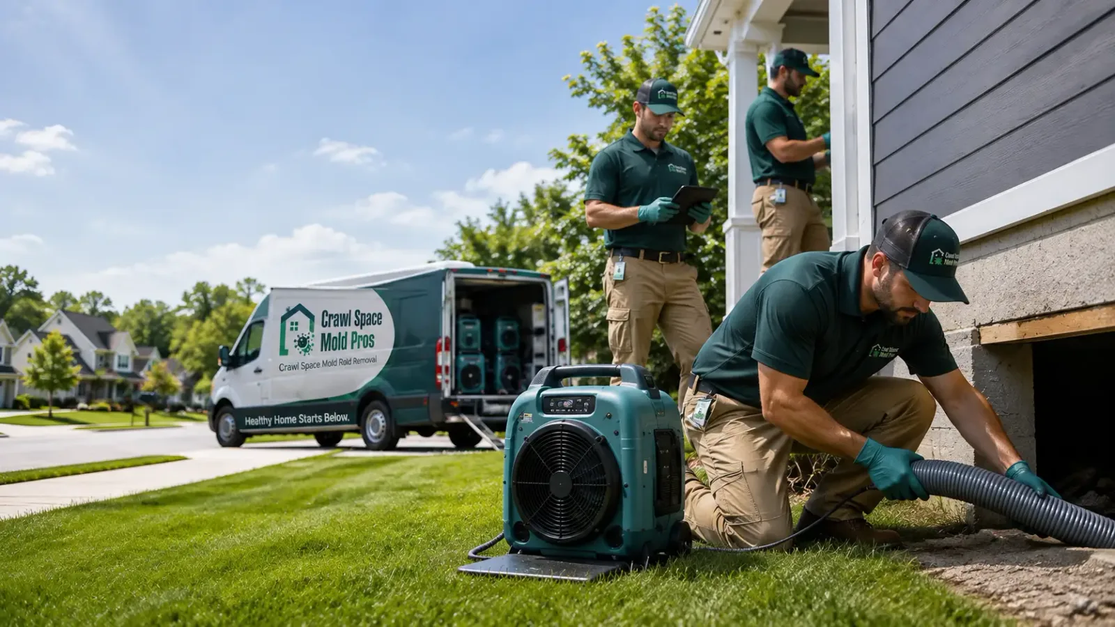 Crawl Space Mold Removal in Neotsu, OR